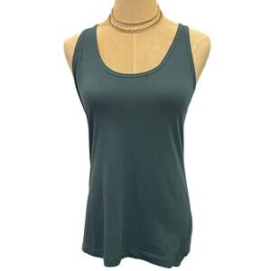 NIKE Drifit Dark Teal Athleisure Workout Racer Back Tee Tank Top Women's size S